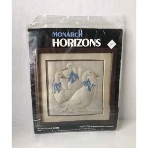 Monarch Horizons Gaggle of Geese Candlewicking Kit CR61 Reinardy Cottagecore